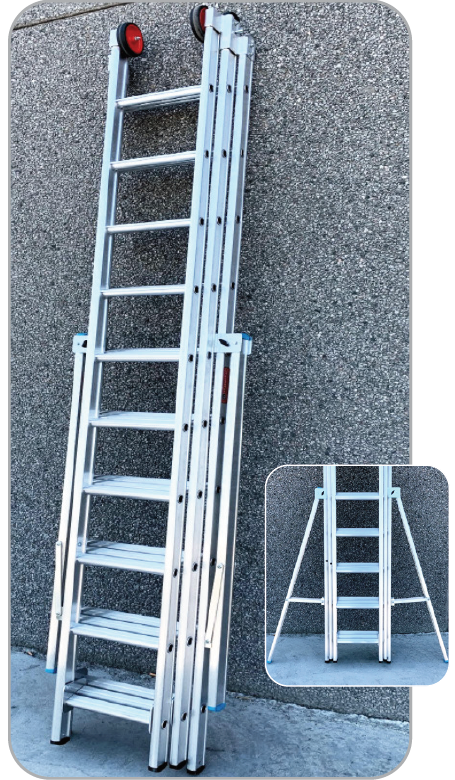 Echelle Promax avec stabilisateur repliable T3x14 (3.75x9.00m)