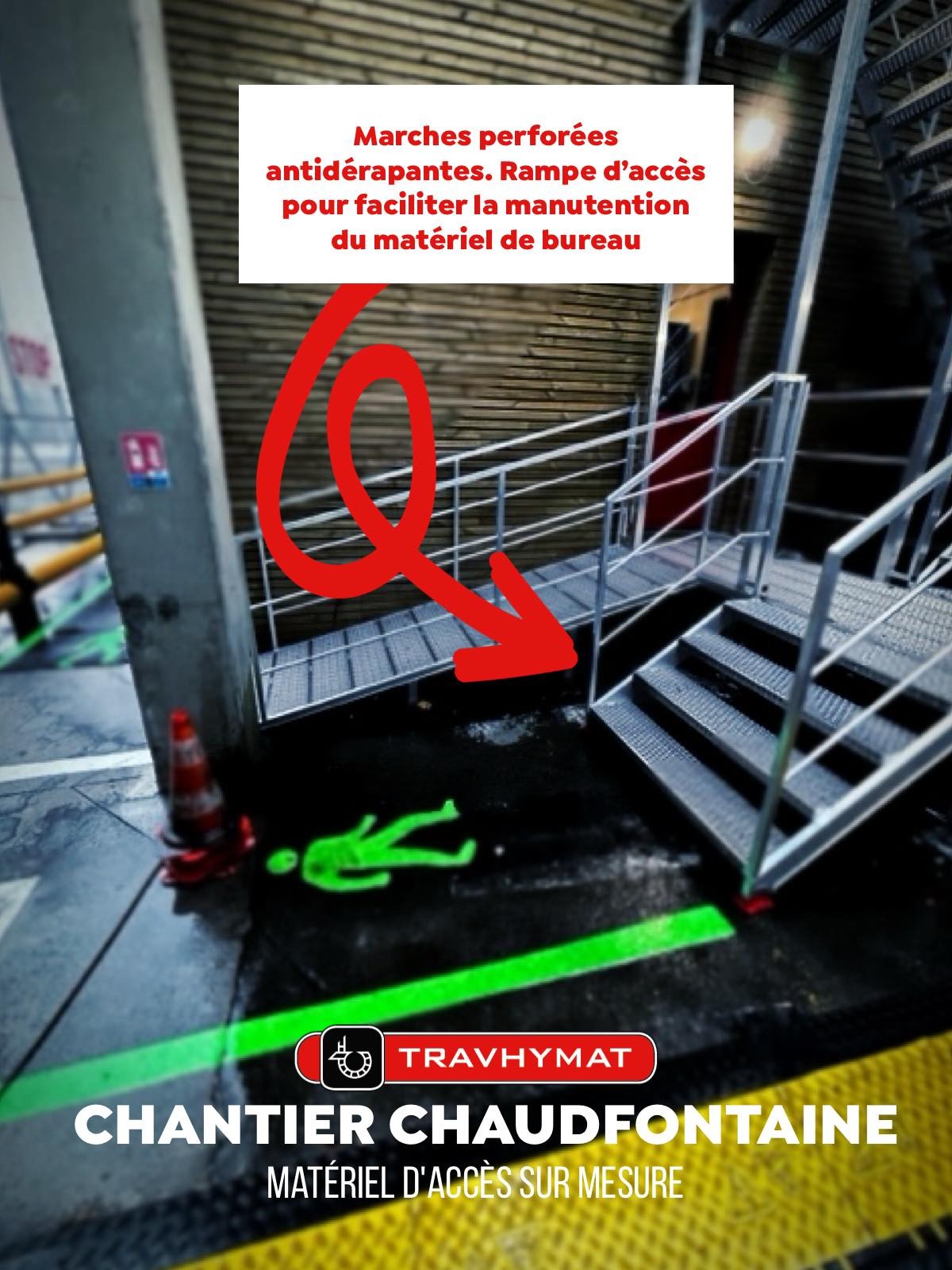 Travhymat Chantier Chaudfontaine Escalier sur mesure 1